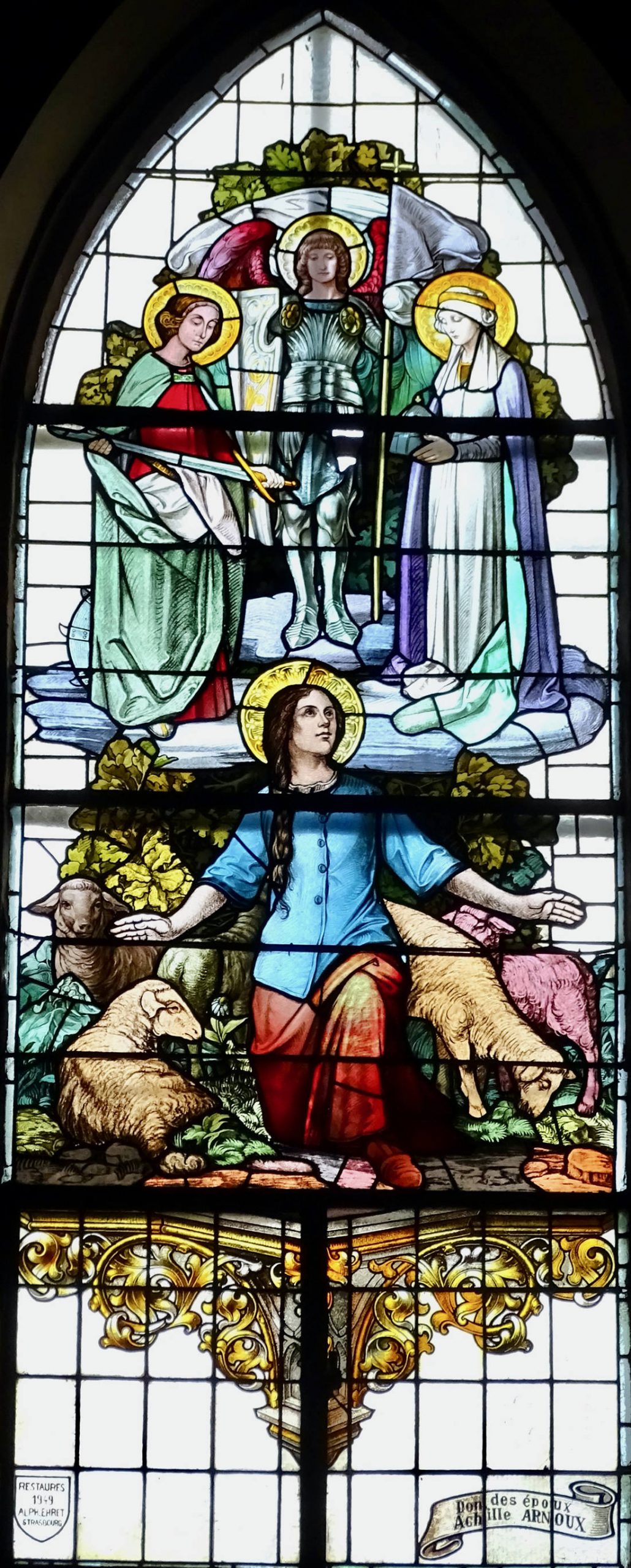 Vitrail Ste Jeanne d'Arc