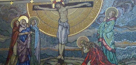 Mosaïque  La crucifixion