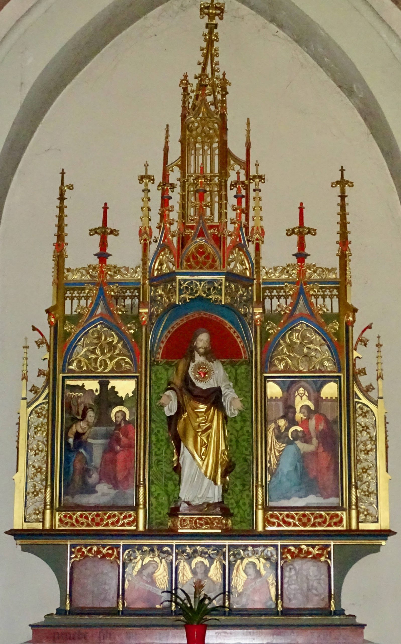 Autel-retable du Sacré Coeur